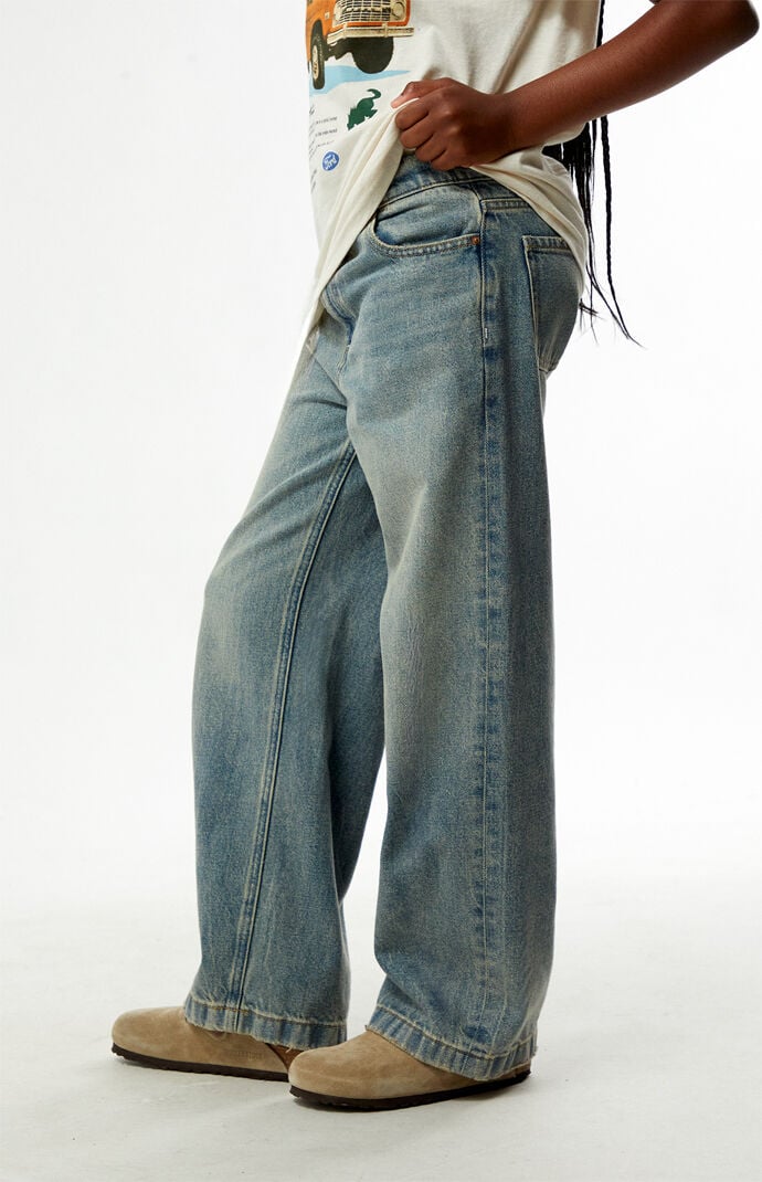 Pacsun Kids Baggy Jeans Light Indigo