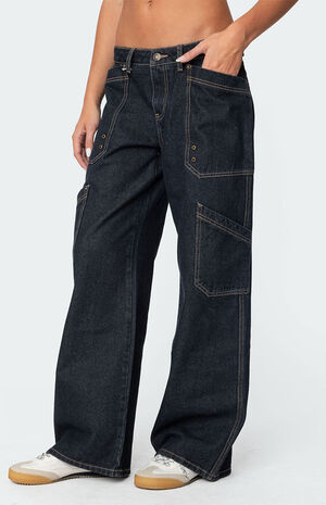 Xana Low Rise Carpenter Jeans image number 3