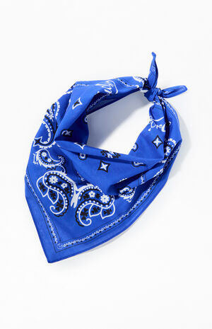 Blue Paisley Bandana image number 2