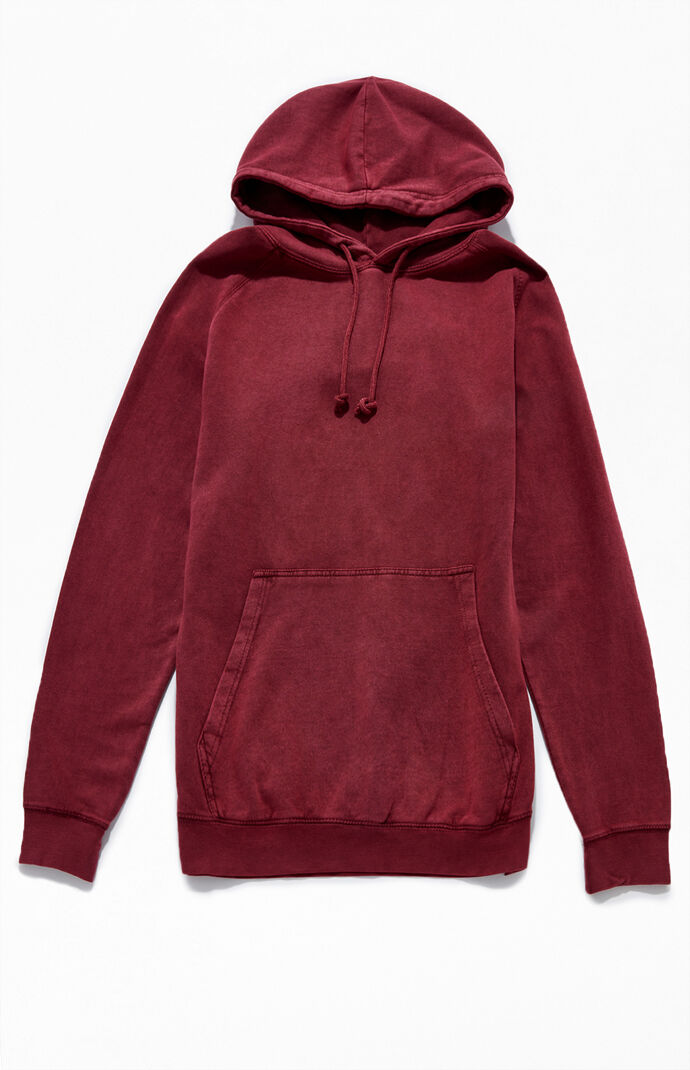 Solid Pigment Washed Hoodie