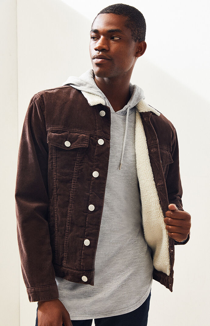 brown corduroy jacket sherpa Off 64 