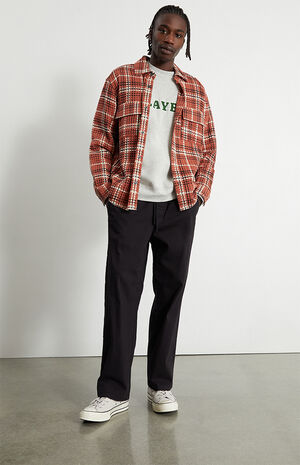 Black Twill Trouser Pants image number 1