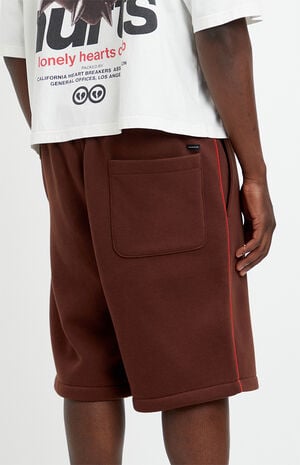Elwin Piping Fleece Baggy Shorts image number 5