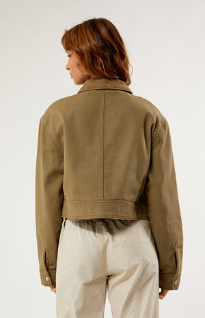 Cropped Workwear Cargo Jacket image number 4