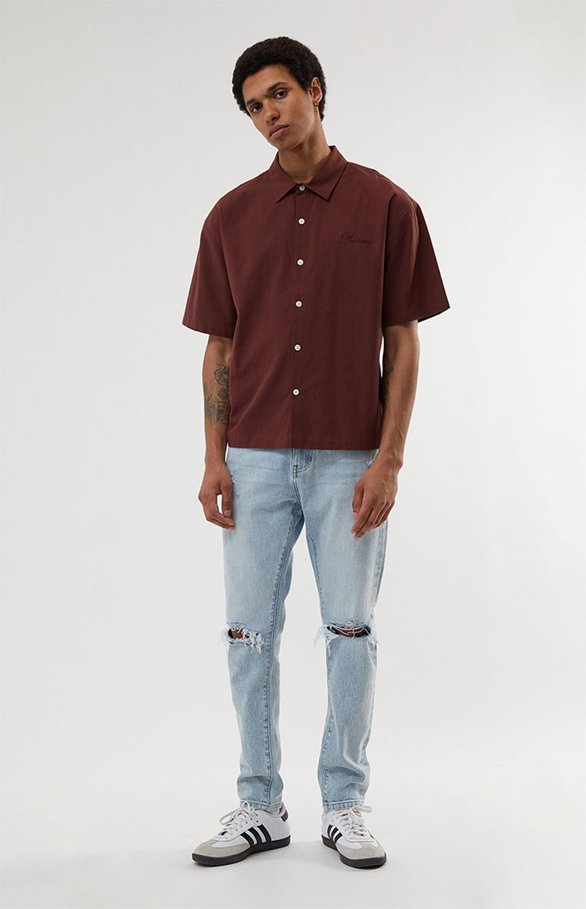 East Side Boxy Button Down