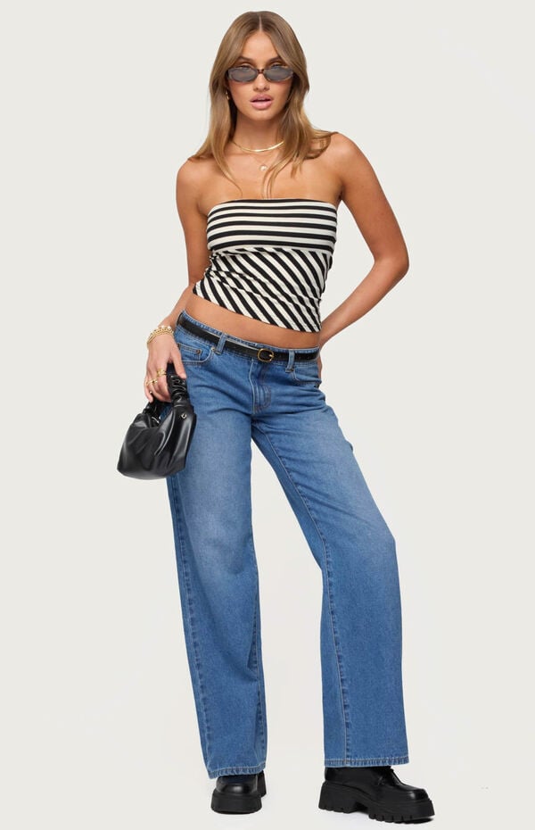 Edikted Betsana Striped Tube Top