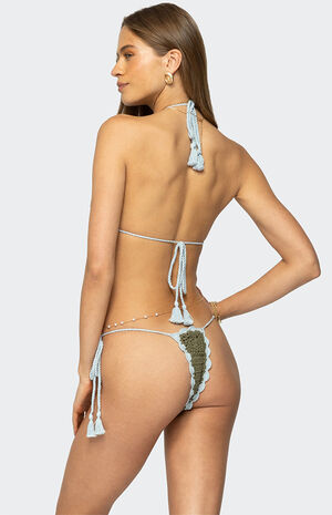 Crochet Triangle Bikini Top image number 2