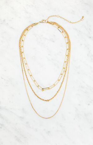 Layered Chain Necklace image number 1