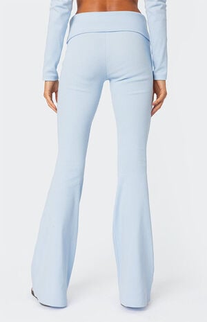 Coffee Break Ribbed Flare Leggings image number 4