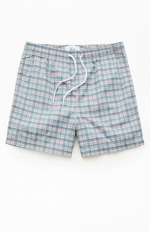 Multi Plaid 4.5" Swim Trunks image number 1