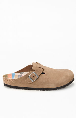 Boston Printed Footbed Clog Mocha image number 1