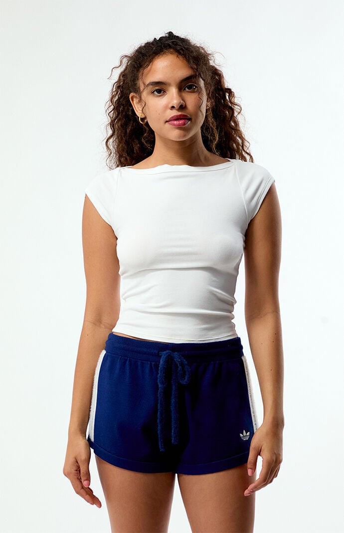 adidas Navy Knit Shorts