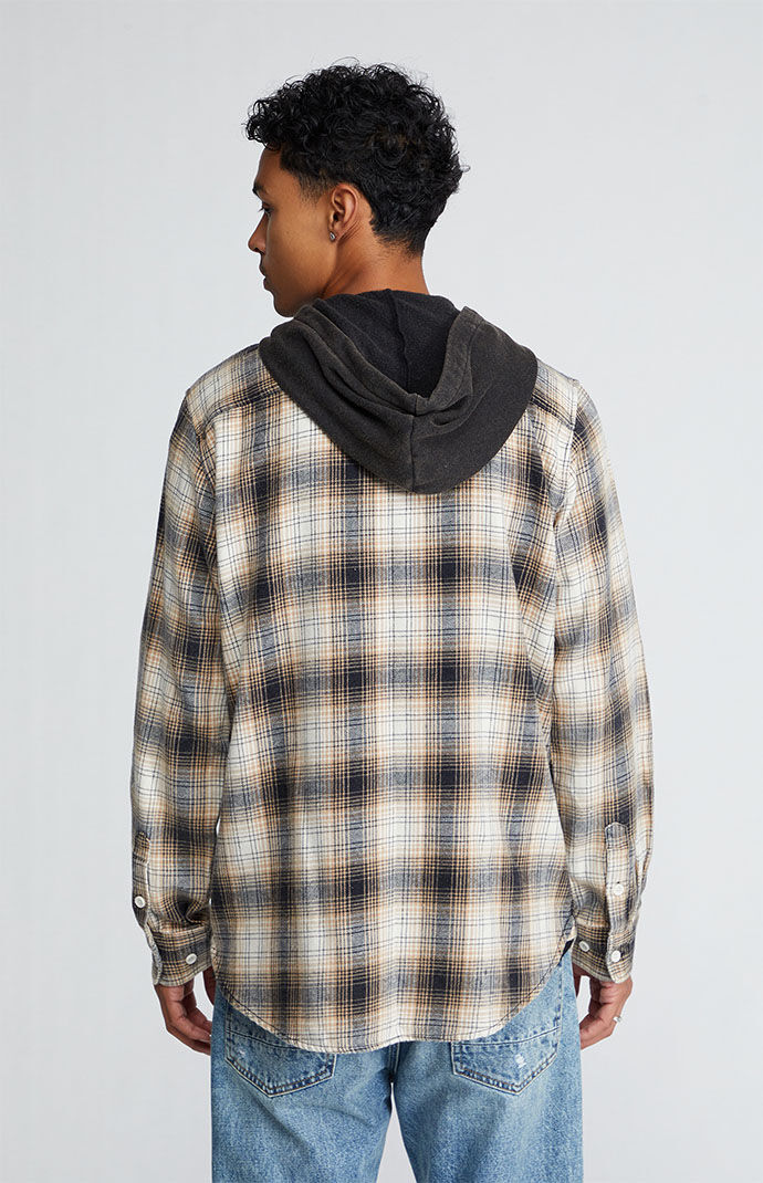 Pacsun flannel hotsell hoodie