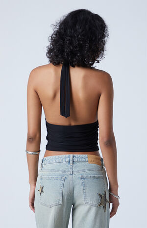 Blair Deep V Halter Top image number 5