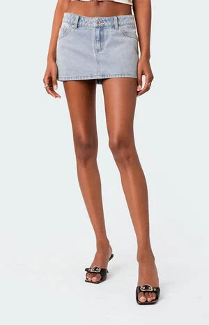 Chiara Denim Micro Skirt image number 2