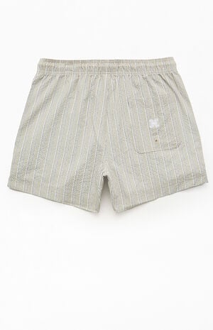 Sunset Striped Seersucker 4.5" Swim Trunks image number 2