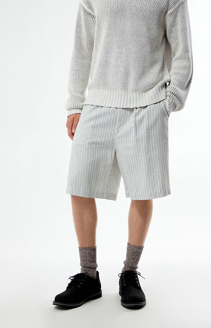 FIELD OF STUDY by Pacsun Striped Linen Baggy Shorts | Pacsun