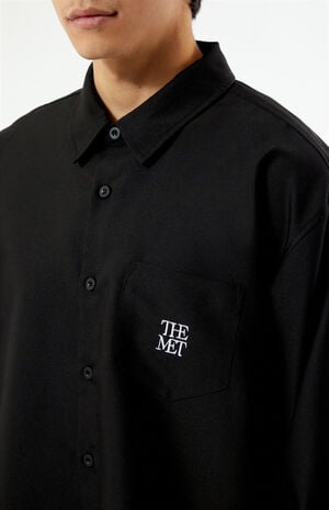x PacSun Logo Button Up Long Sleeve Shirt image number 2