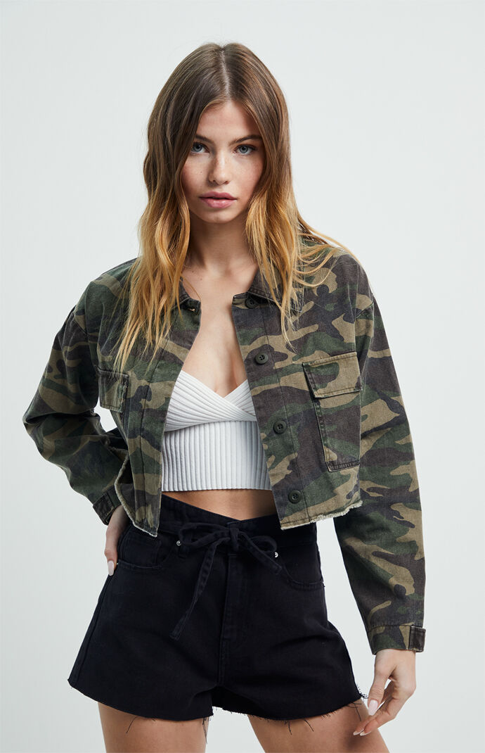 Cropped Camo Jacket