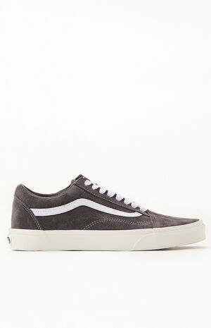 Dark Gray UA Old Skool Pig Suede Shoes image number 2
