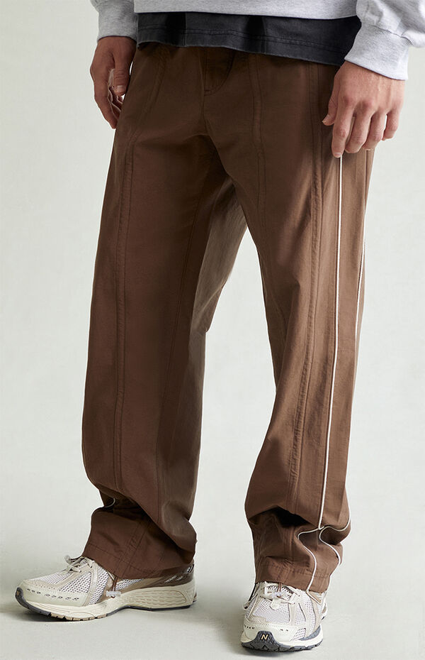 Pacsun Brown Bolton Baggy Track Pants