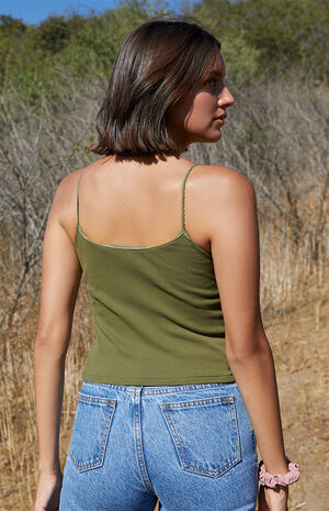 Green Skylar Tank Top image number 4