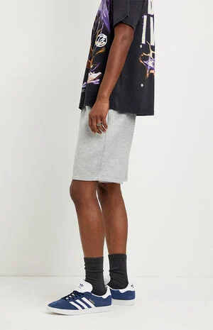 Fleece Grey Sweat Shorts image number 3