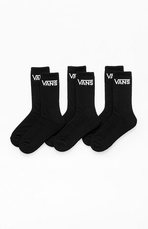 3-Pack Black Classic Crew Socks image number 1