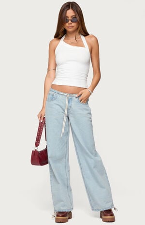 Kylan Asymmetric Halter Top image number 5