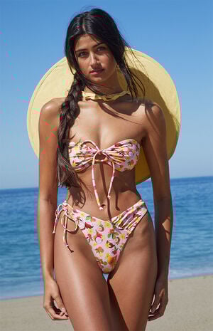 Eco Pink Fruit Bessy Bandeau Bikini Top image number 1