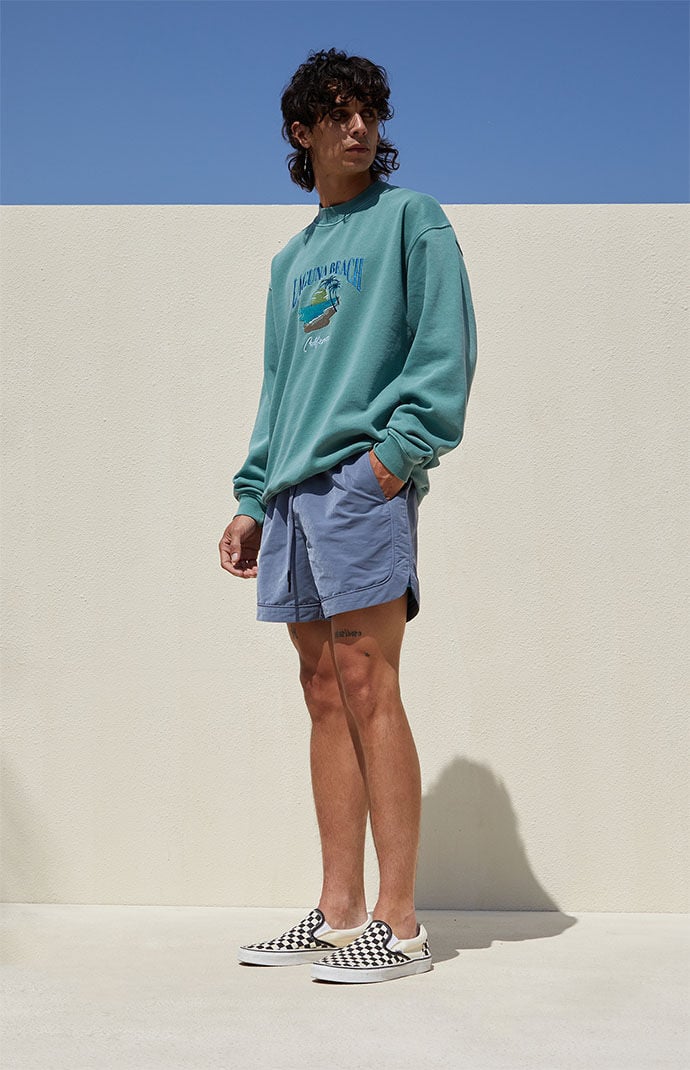Blue discount jogging shorts