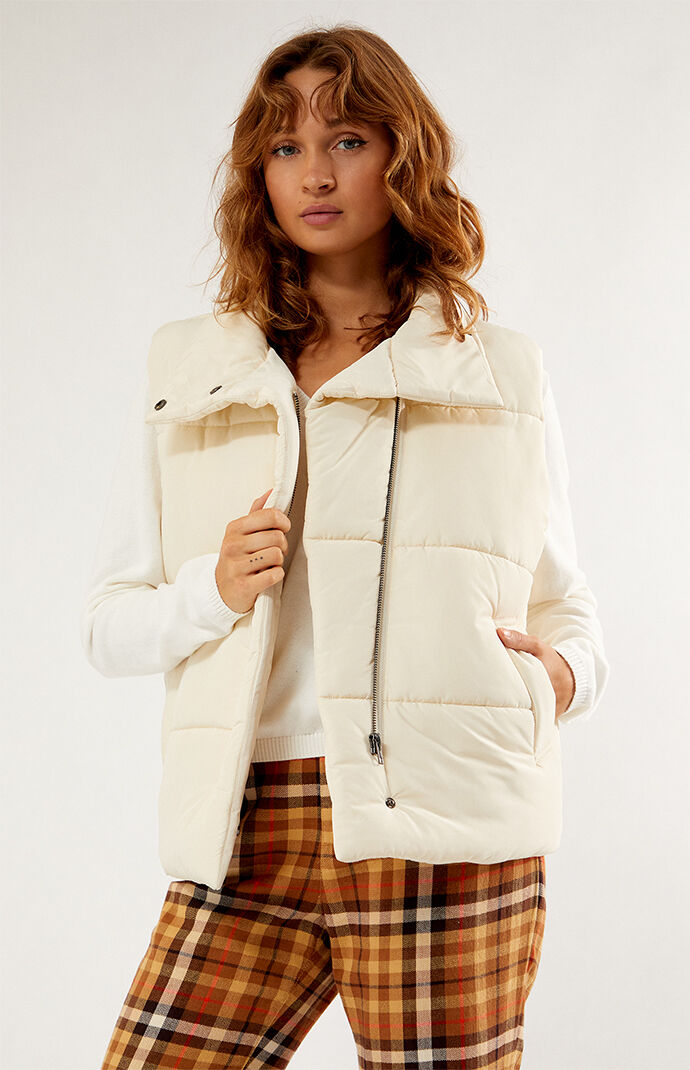 PacSun Asymmetrical Puffer Vest PacSun