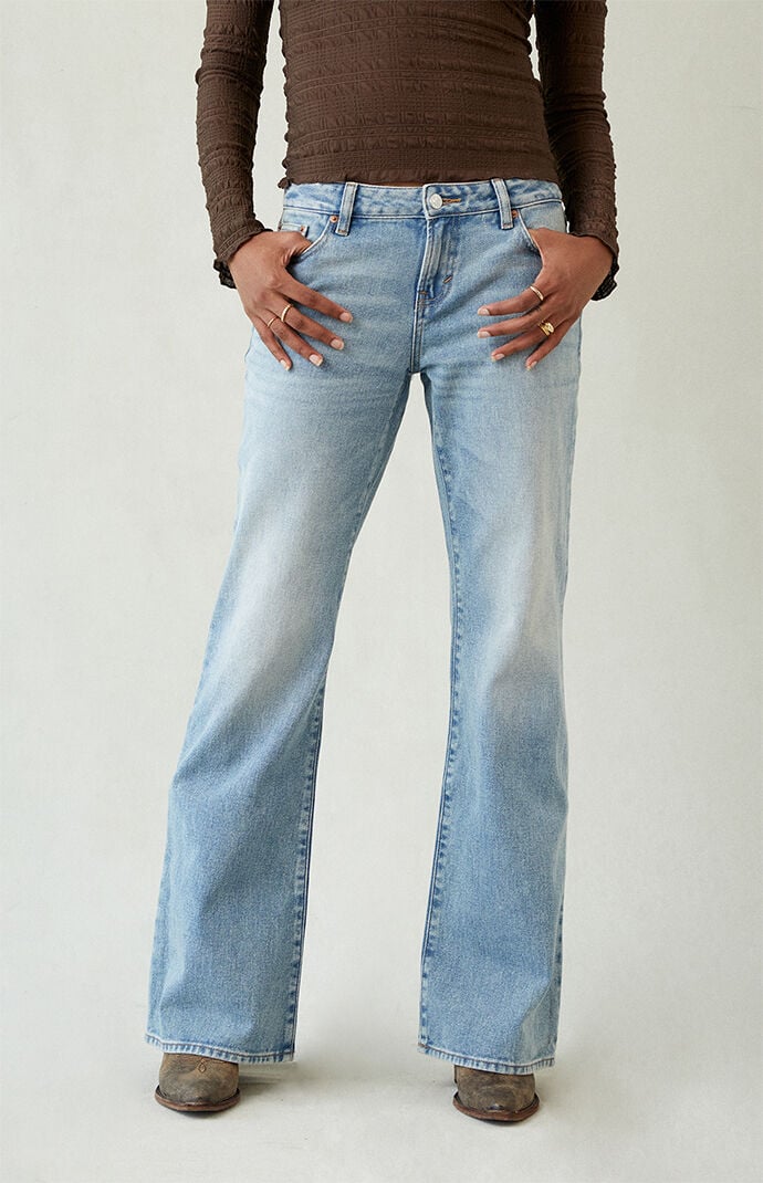 Pacsun Jade Low Rise Bootcut Jeans Light Blue Wash