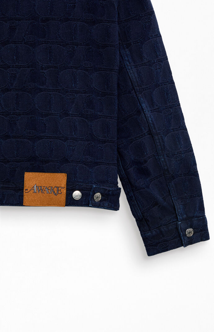 Awake NY Navy Jacquard Denim Jacket | Pacsun