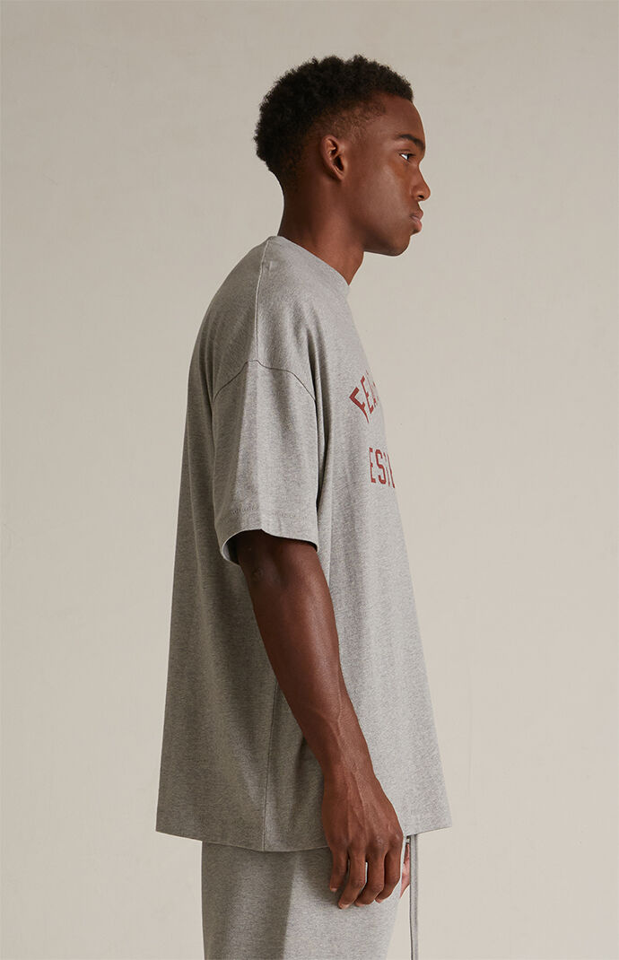 Fear of God Essentials Dark Heather Oatmeal Crew Neck T