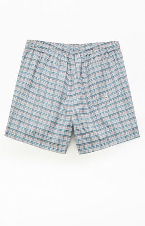 Multi Plaid 4.5" Swim Trunks image number 2