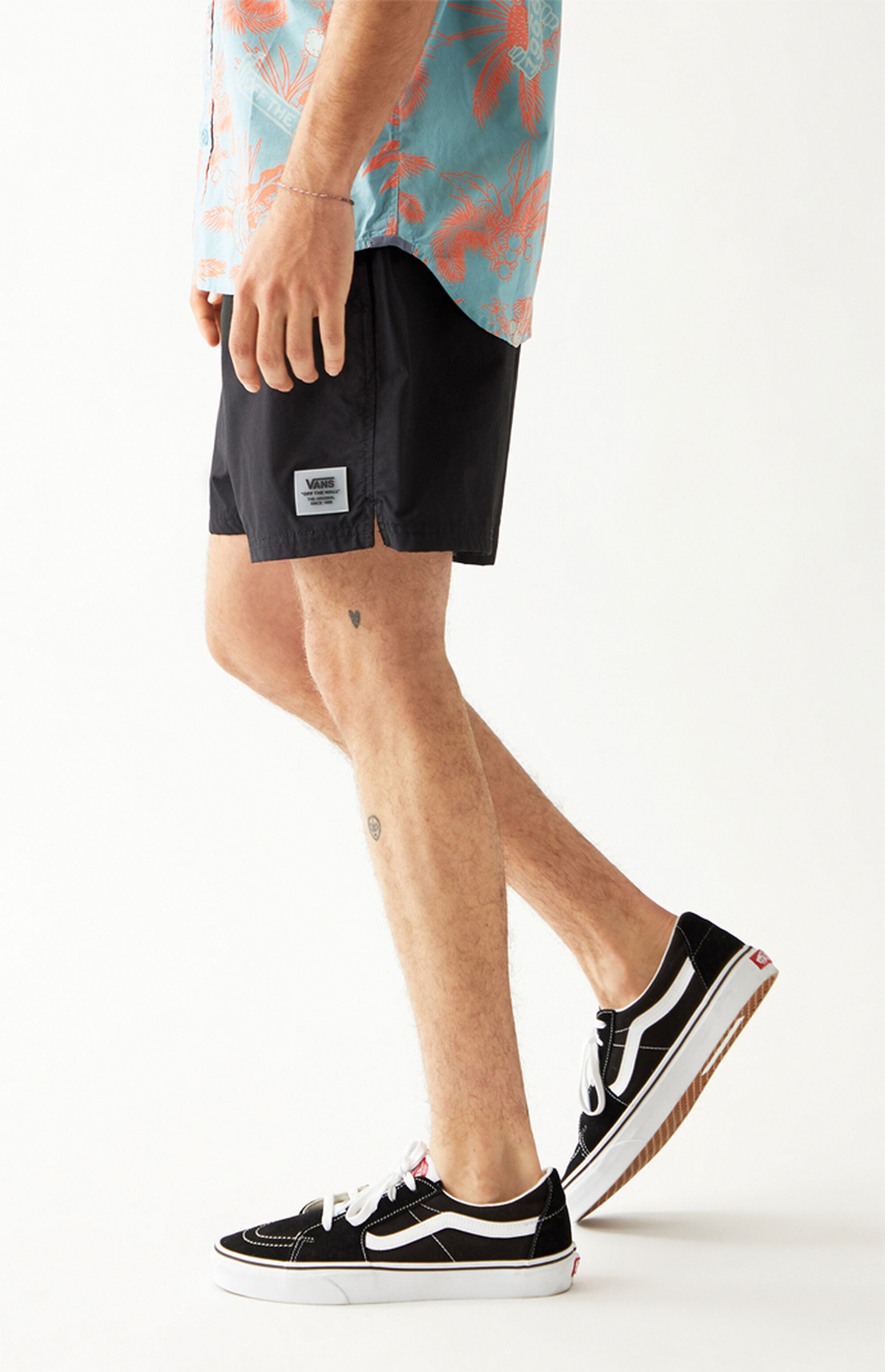 Vans Black Primary Volley Shorts PacSun