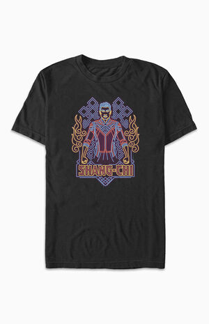 Shang-Chi Neon Outline T-Shirt Shang-Chi Neon Outline T-Shirt image number null
