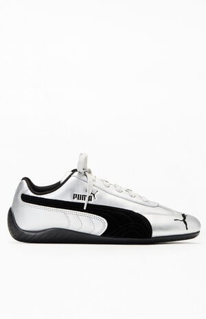 Women's Silver Metallic Speedcat Sneakers image number 1