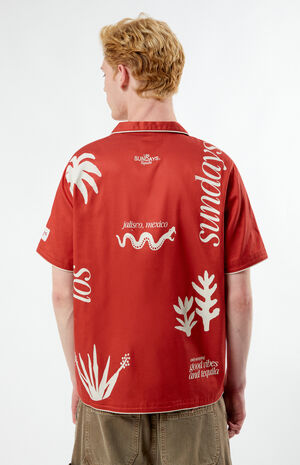 Good Vibes Woven Camp Shirt image number 4