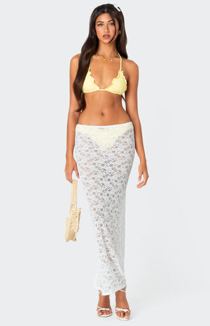 Oceana Sheer Lace Maxi Skirt image number 3