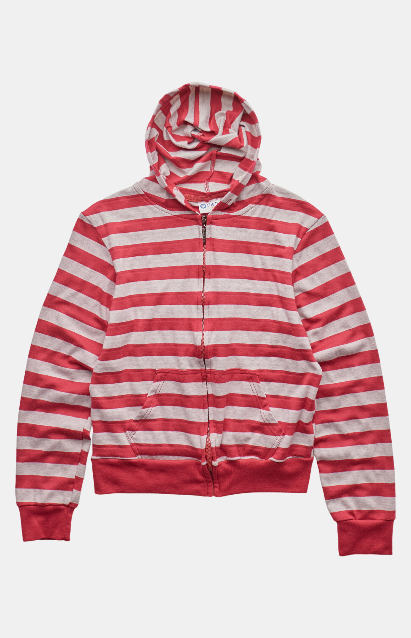 PS VINTAGE 2000s Stripped Jacket Zip Hoodie