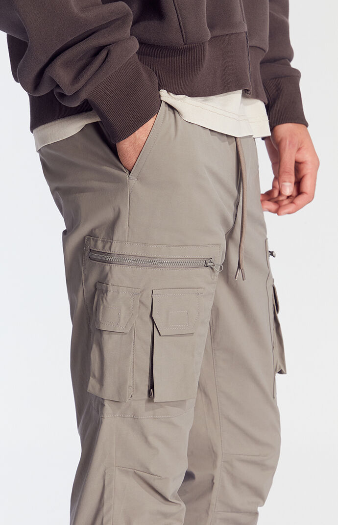 Pacsun Stretch Gray Slim Cargo Pants | PacSun