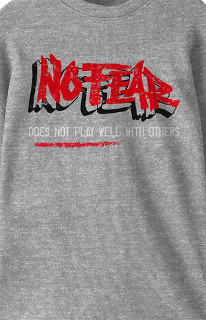 Kids No Fear Logo Crew Neck Sweatshirt image number 2