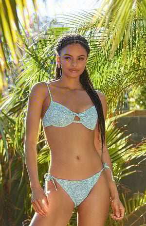 Eco Seaside Tropics Smocked Underwire Bikini Top image number 1