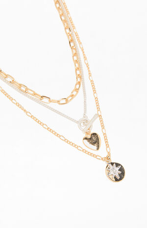 Heart Toggle Layered Necklace image number 2
