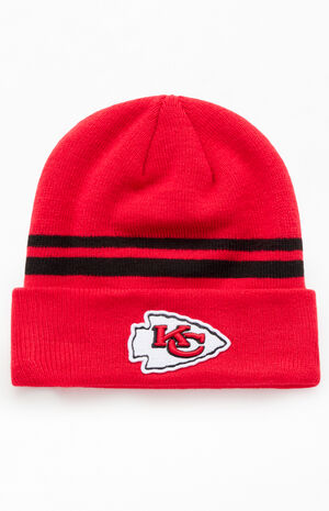 Kansas City Chiefs Striped Beanie image number 1
