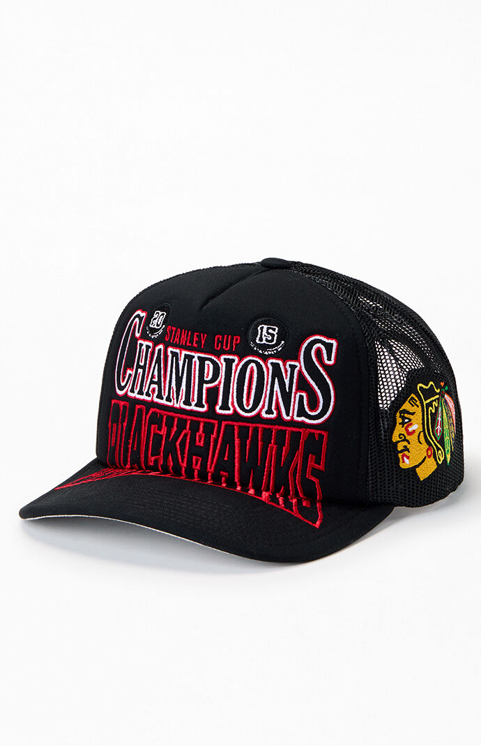 Mitchell & Ness Big Champions Chicago Blackhawks Trucker Hat Mitchell & Ness Big Champions Chicago Blackhawks Trucker Hat