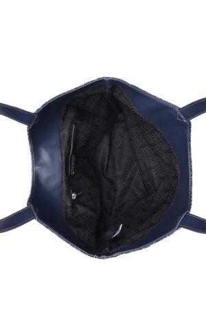 Dark Denim Horseshoe Charm Tote Bag image number 6