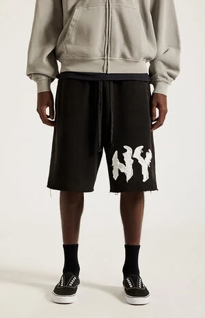 NY Raw Applique Baggy&nbsp;Sweat Shorts image number 3